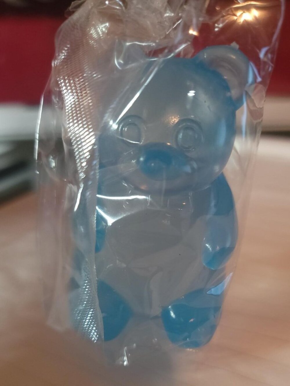 NWT Blue Gummy Bear Soft Squishy Stress Toy Sensory Fidget Gift - Picture 2 of 5